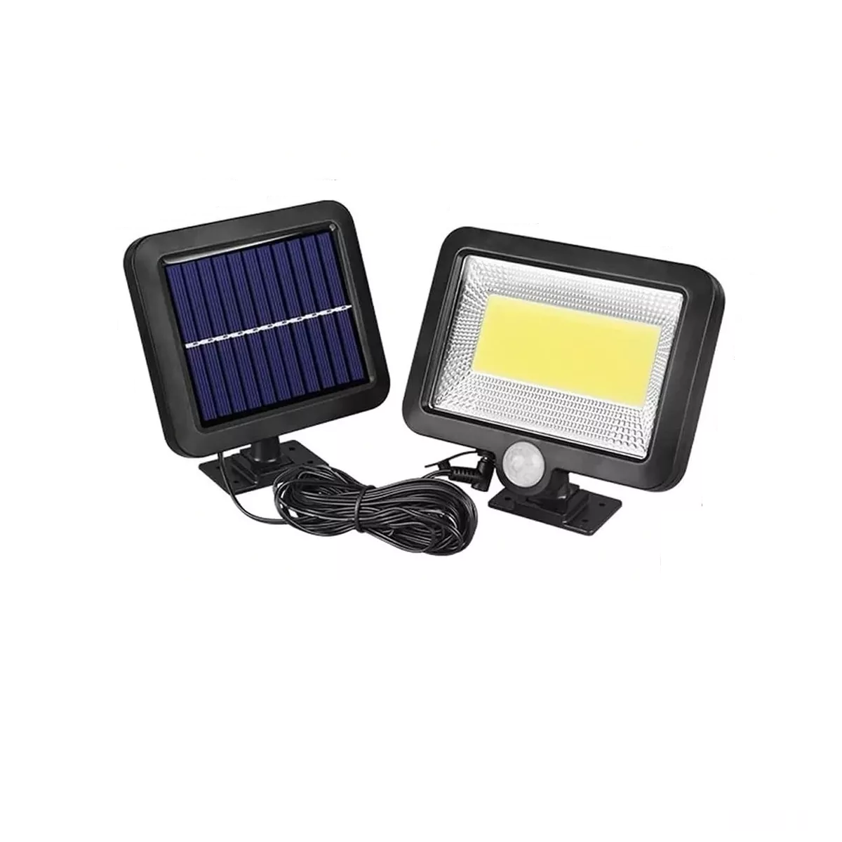 Lámpara Solar 100 Led Eo Safe Imports Esi-4743 color Negro