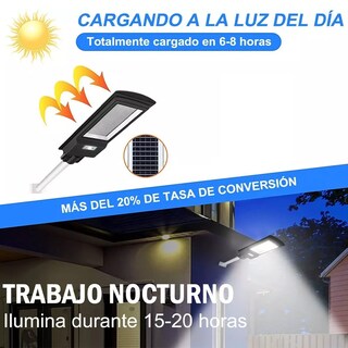 Foto 3 | Lámpara Solar Belug color Negro de 400 W