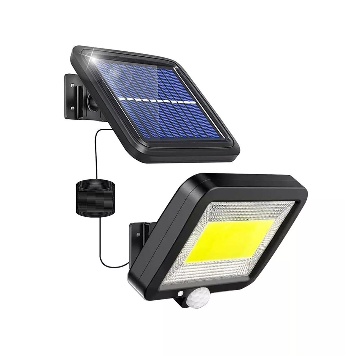 Lámpara Solar Recargable Luz Solar 100 Led Eo Safe Imports Esi-5302 Negro