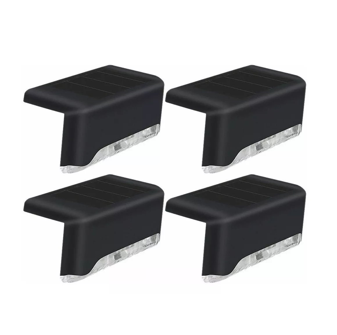 Foto 1 | Lámpara Luz Solar Exterior 4 Pcs Jardín Escalera Tierra Led Luz Cálida Belug