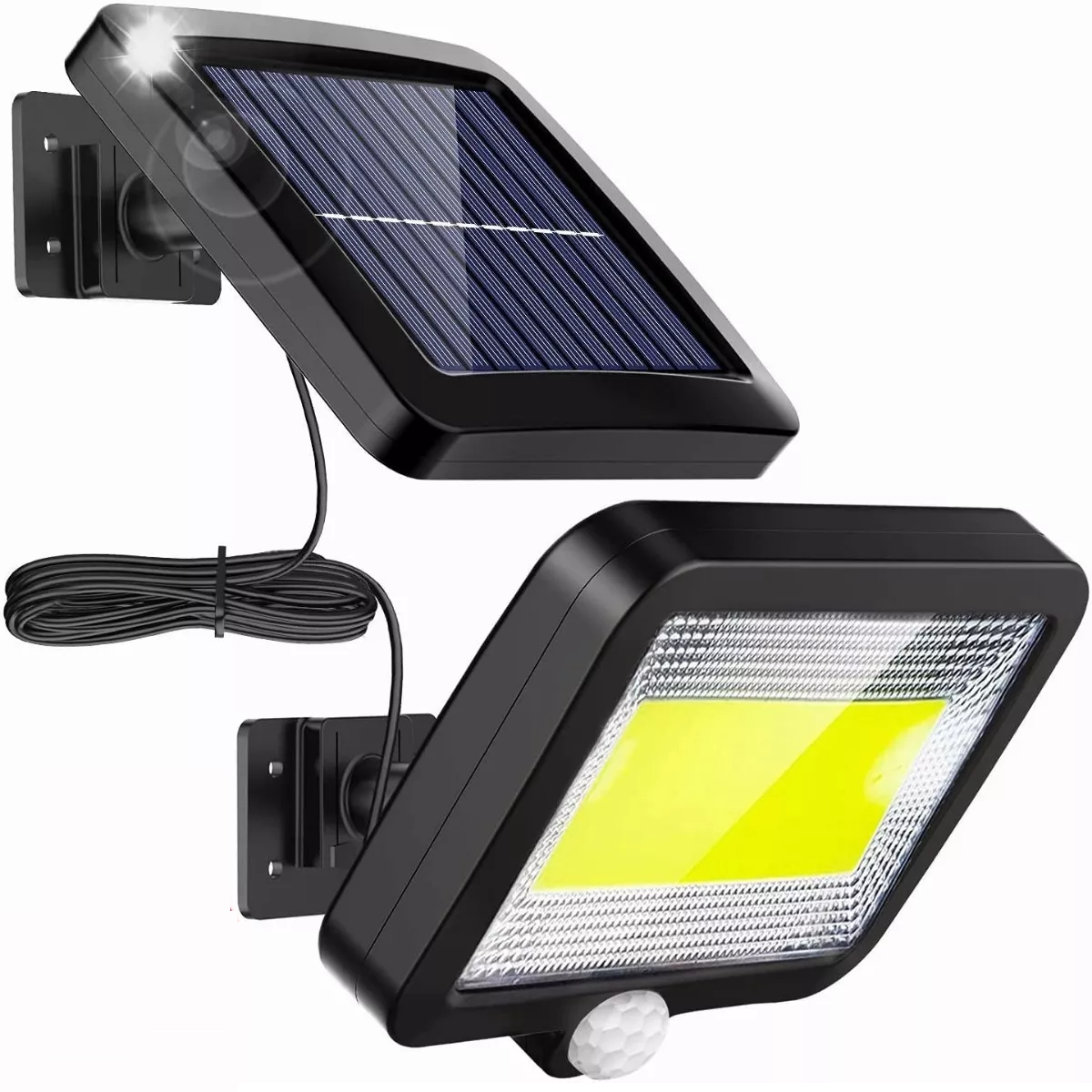 Lámpara Solar Recargable al Aire Libre Jardín Led Eo Safe Imports Esi-6908 color Negro