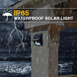 Foto 3 | Lámpara de Luz Solar Impermeable Exterior de Pared Led Eo Safe Imports Esi-6897 color Negro 4 Piezas
