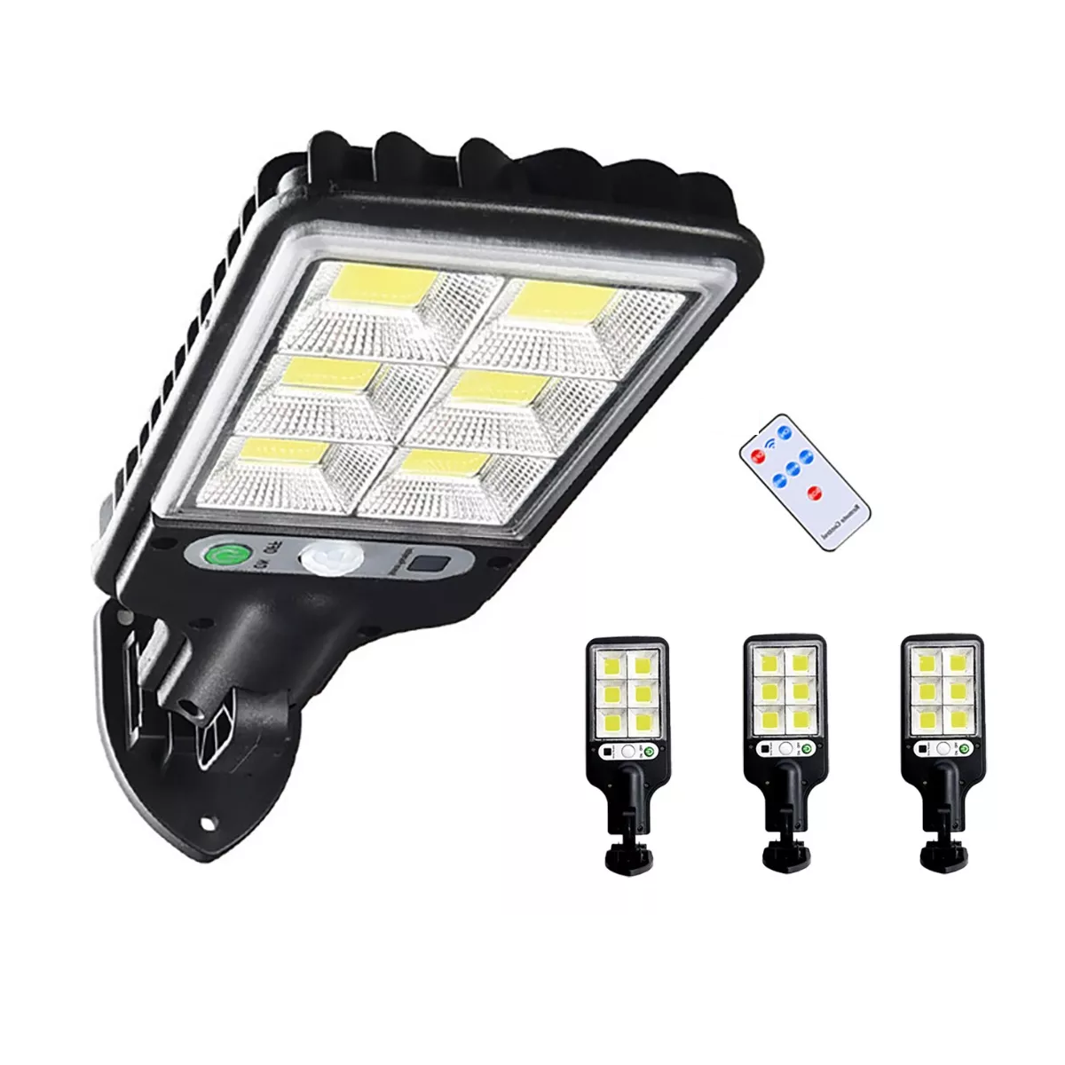 Luz Solar Super Brilante Eo Safe Imports Esi-6905 color Negro 4 Piezas