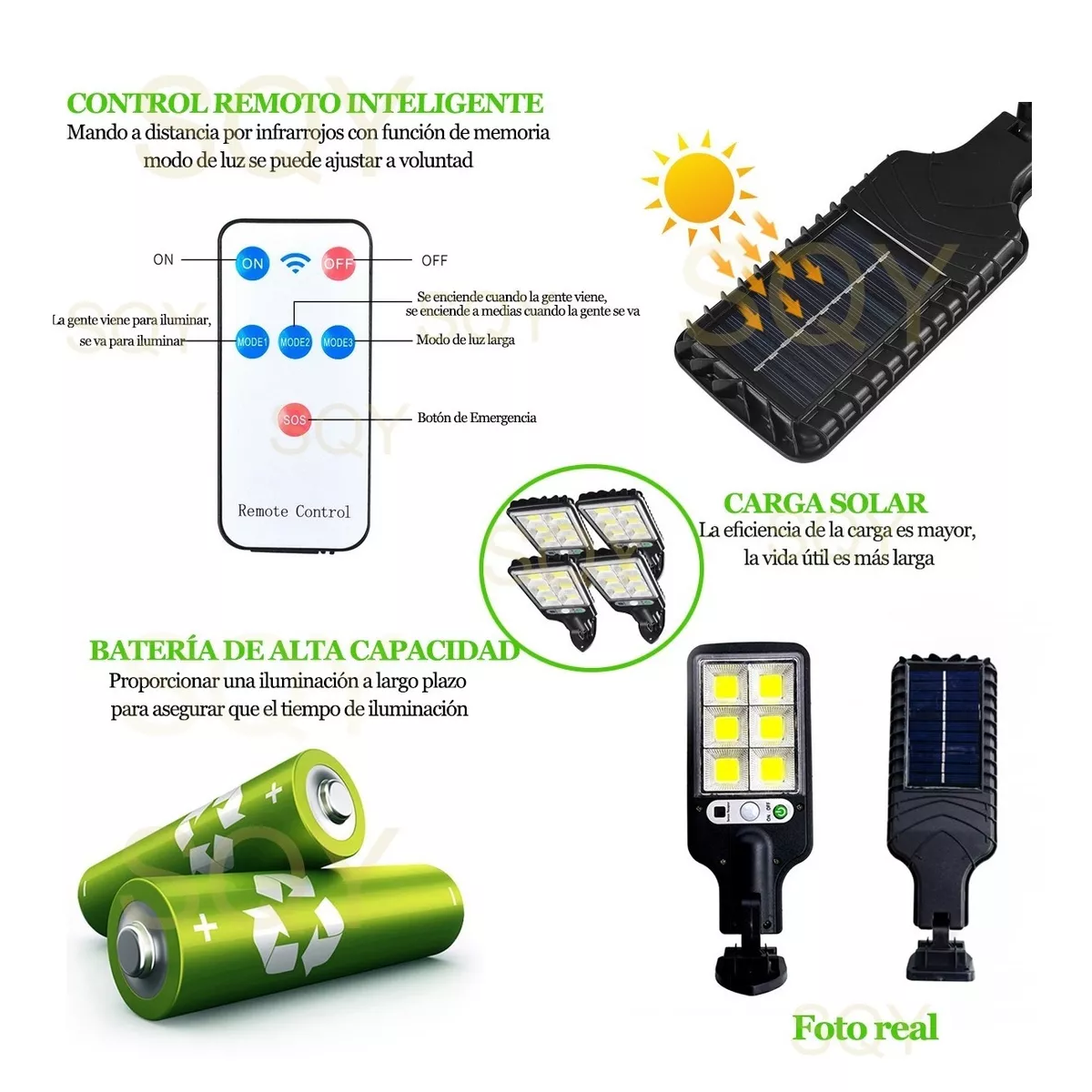 Foto 4 pulgar | Luz Solar Super Brilante Eo Safe Imports Esi-6905 color Negro 4 Piezas