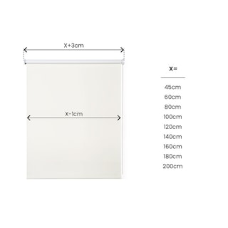 Foto 6 | Persiana Enrollable Blackout Roll-up Marfil 100cm x 250cm