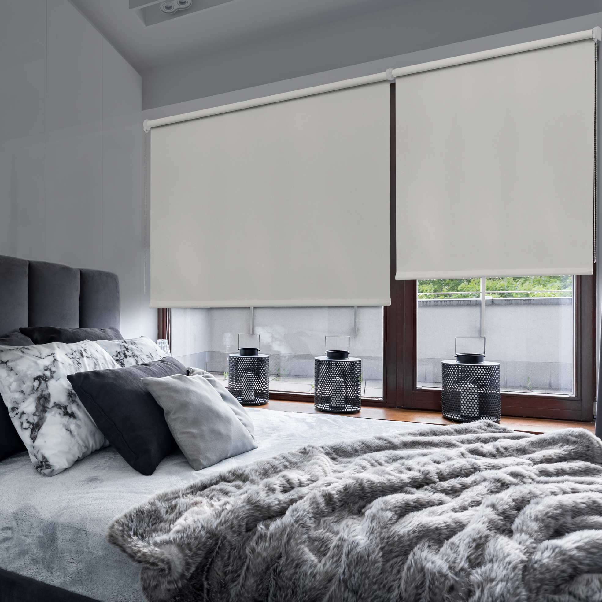 Foto 2 | Persiana Enrollable Stor Planet Blackout Roll-up Marfil 80 cm x 250 cm
