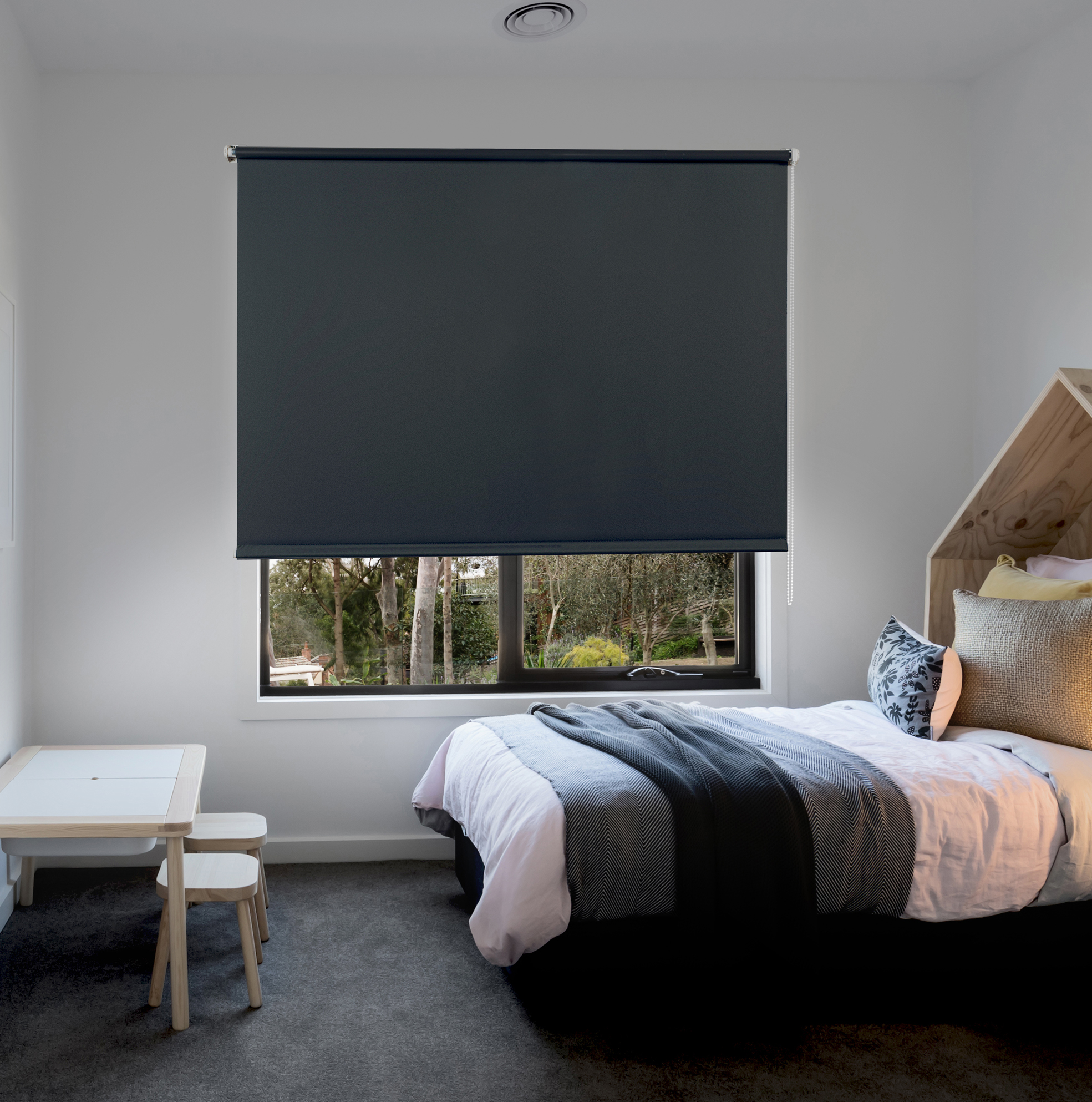 Foto 2 | Stor Planet Persiana Enrollable Traslúcida Easyfix Gris 90cmx180cm