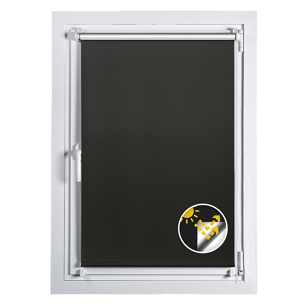 Foto 3 pulgar | Persiana Enrollable Stor Planet Blackout Easyfix color Negro 90 x 180 cm