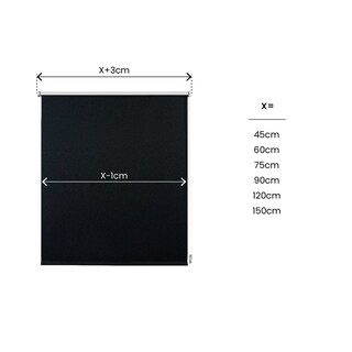 Foto 8 | Persiana Enrollable Stor Planet Blackout Easyfix color Negro 75 x 180 cm