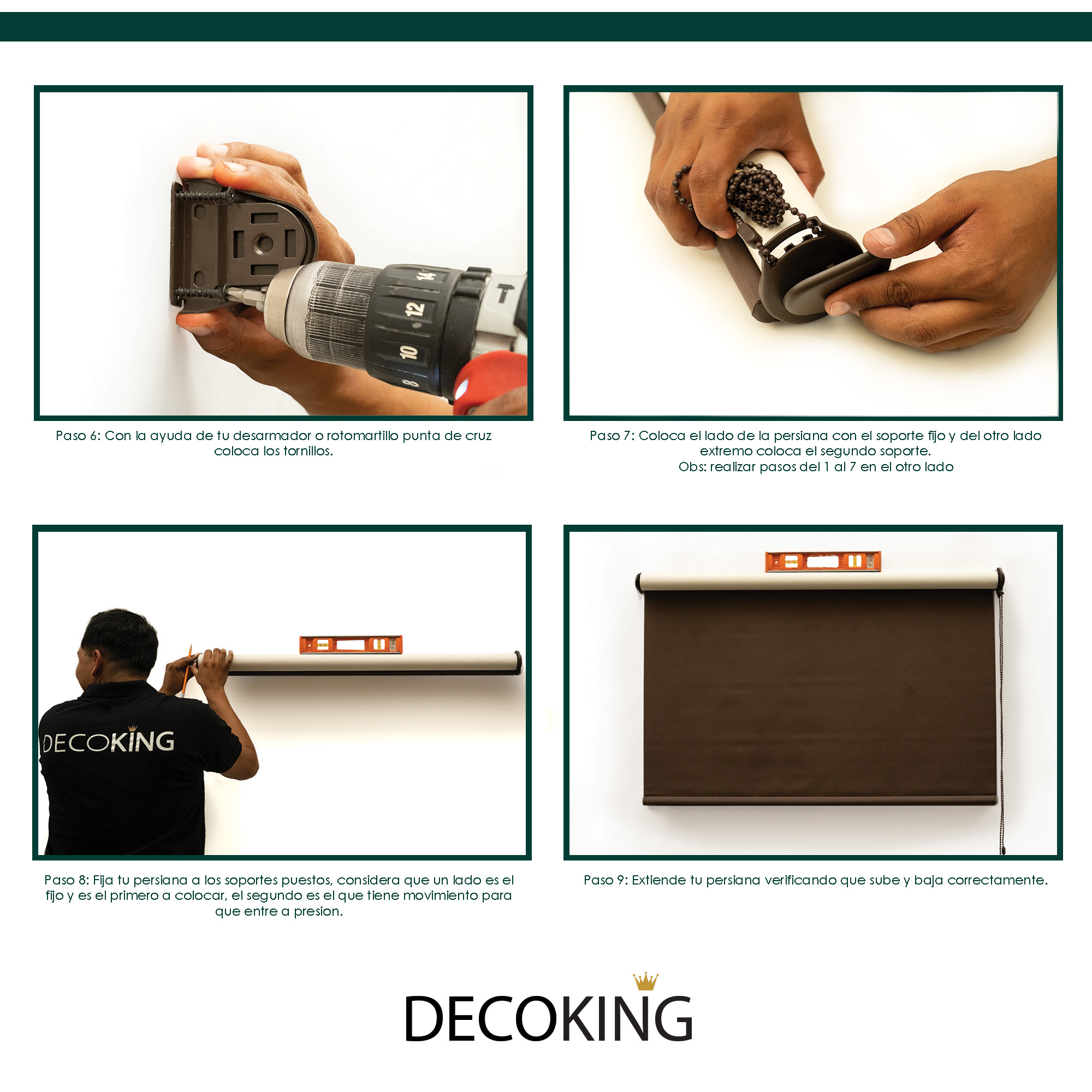 Foto 5 | Persiana Enrollable Horizontal Decoking