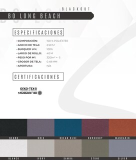 Foto 6 | Persiana para Ventana Decoking Plateada Enrollable Horizontal Blackout 160 cm Ancho x 180 cm Alto
