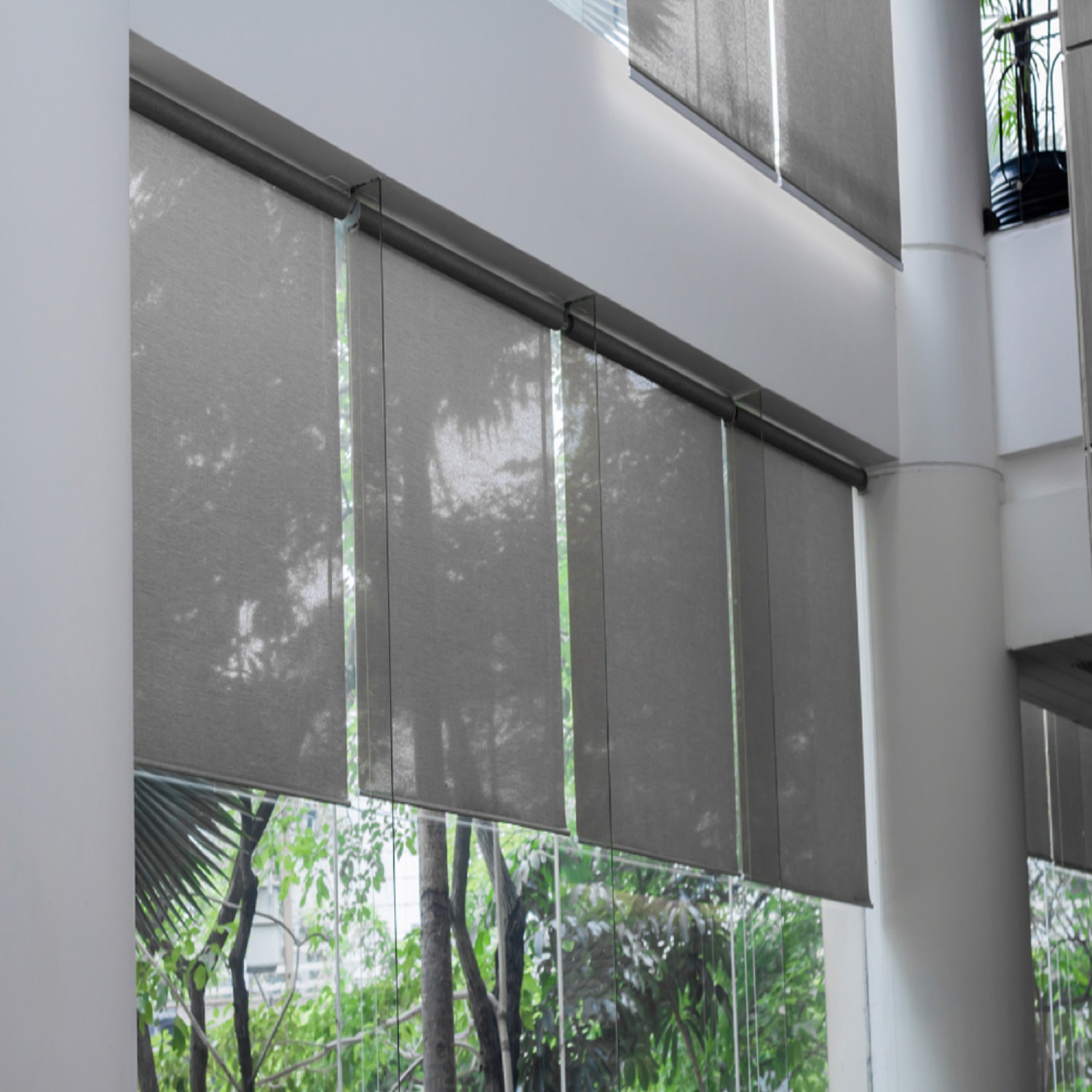 Foto 8 pulgar | Persiana Enrollable Horizontal Malla Solar 120x200cm Pewter