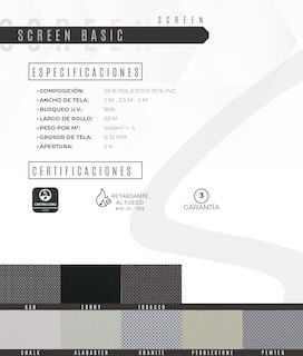 Foto 6 | Persiana Decoking Negra para Ventana
