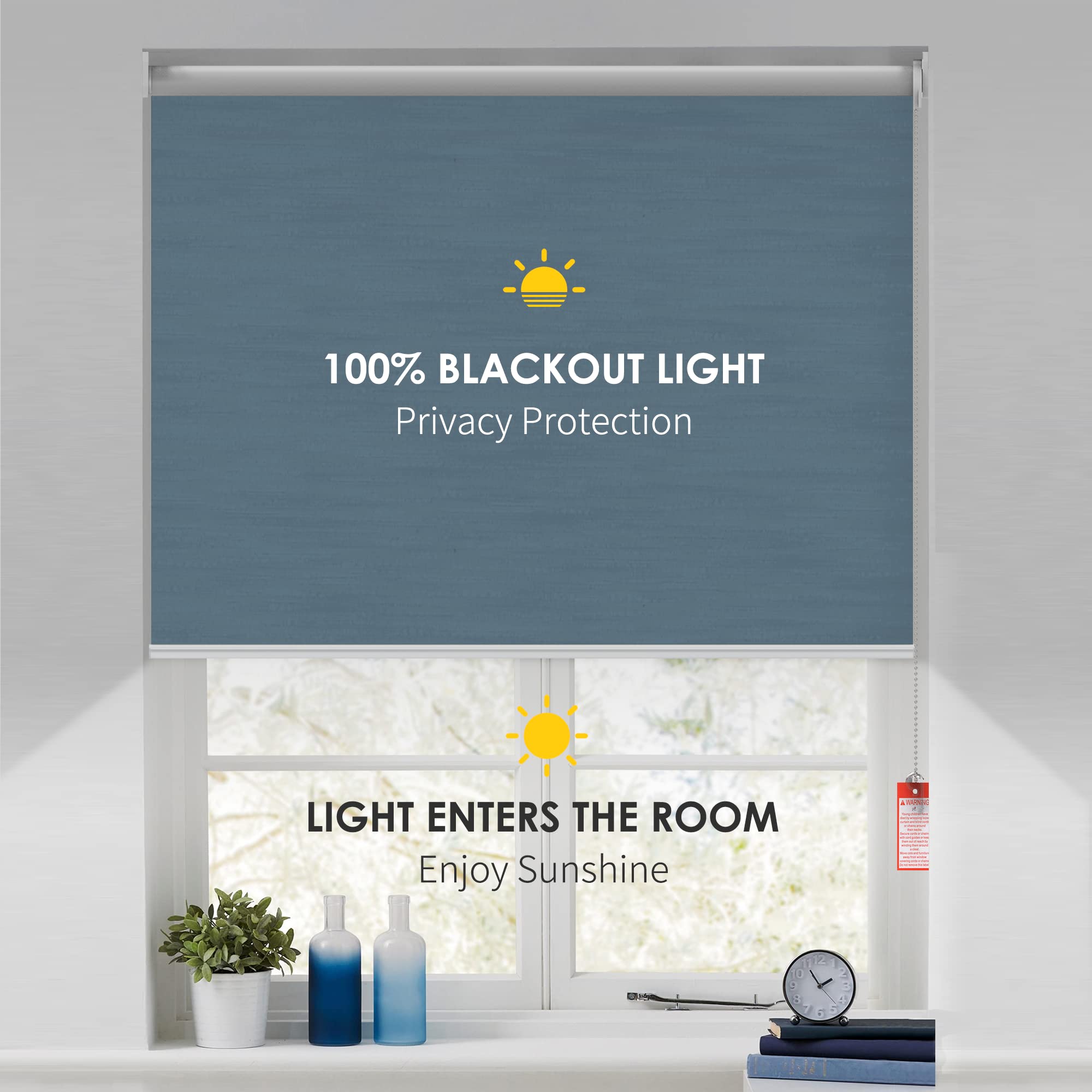 Foto 4 | Persianas Enrollables Homebox, 100% Jacquard A Rayas Opacas - Venta Internacional.