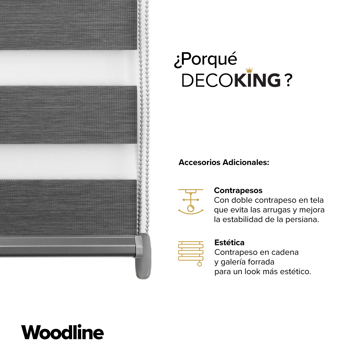 Foto 8 | Decoking Persiana Para Ventana Sheer Elegance Wood Desing Enrollable Horizontal 120cm Ancho X 180cm Alto Hecha En