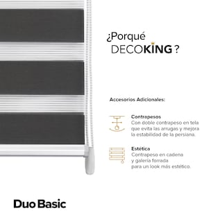 Foto 8 | Decoking Persiana Para Ventana Sheer Elegance Enrollable Horizontal 140cm Ancho X 180cm Alto Hecha En México Coffee