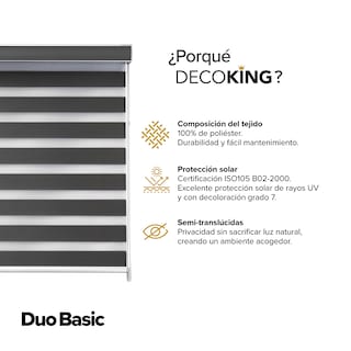 Foto 7 | Decoking Persiana Para Ventana Sheer Elegance Wood Desing Enrollable Horizontal 140cm Ancho X 220cm Alto Hecha En