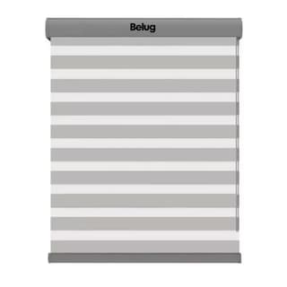 Foto 1 | Persiana Doble Capa Con Diseño De Cebra Enrollable 100x200cm Gris Con Blanco Belug