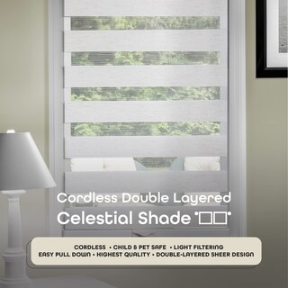 Foto 2 | Persiana Enrollable Achim Celestial Sheer, 76 X 183 Cm, Lino - Venta Internacional.