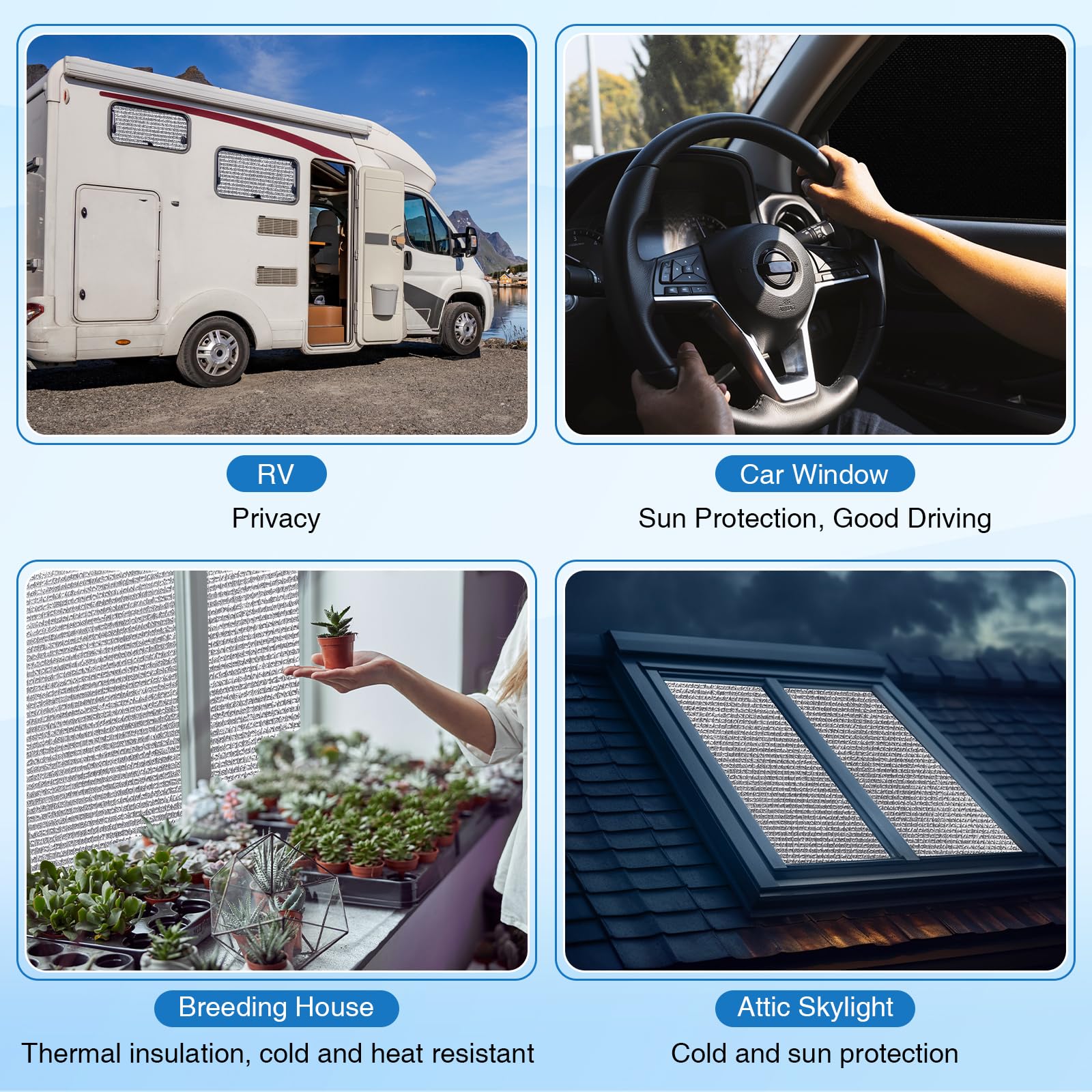 Foto 7 | Persiana Para Ventana Frienda, Doble Puerta Opaca Para Autocaravana, 78 X 100 Cm - Venta Internacional.