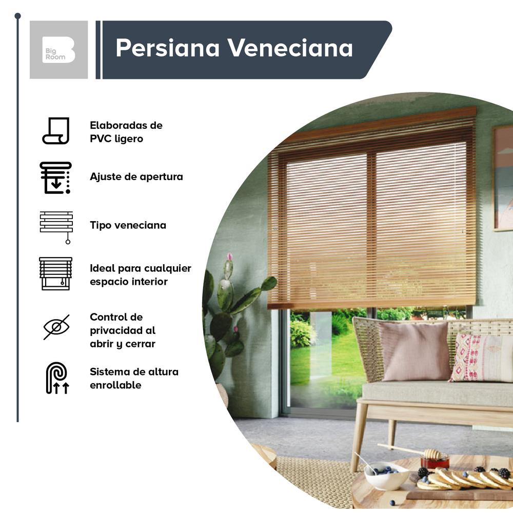 Foto 2 | Persiana Horizontal Enrollable Big Room 160 x 120 Ajustable