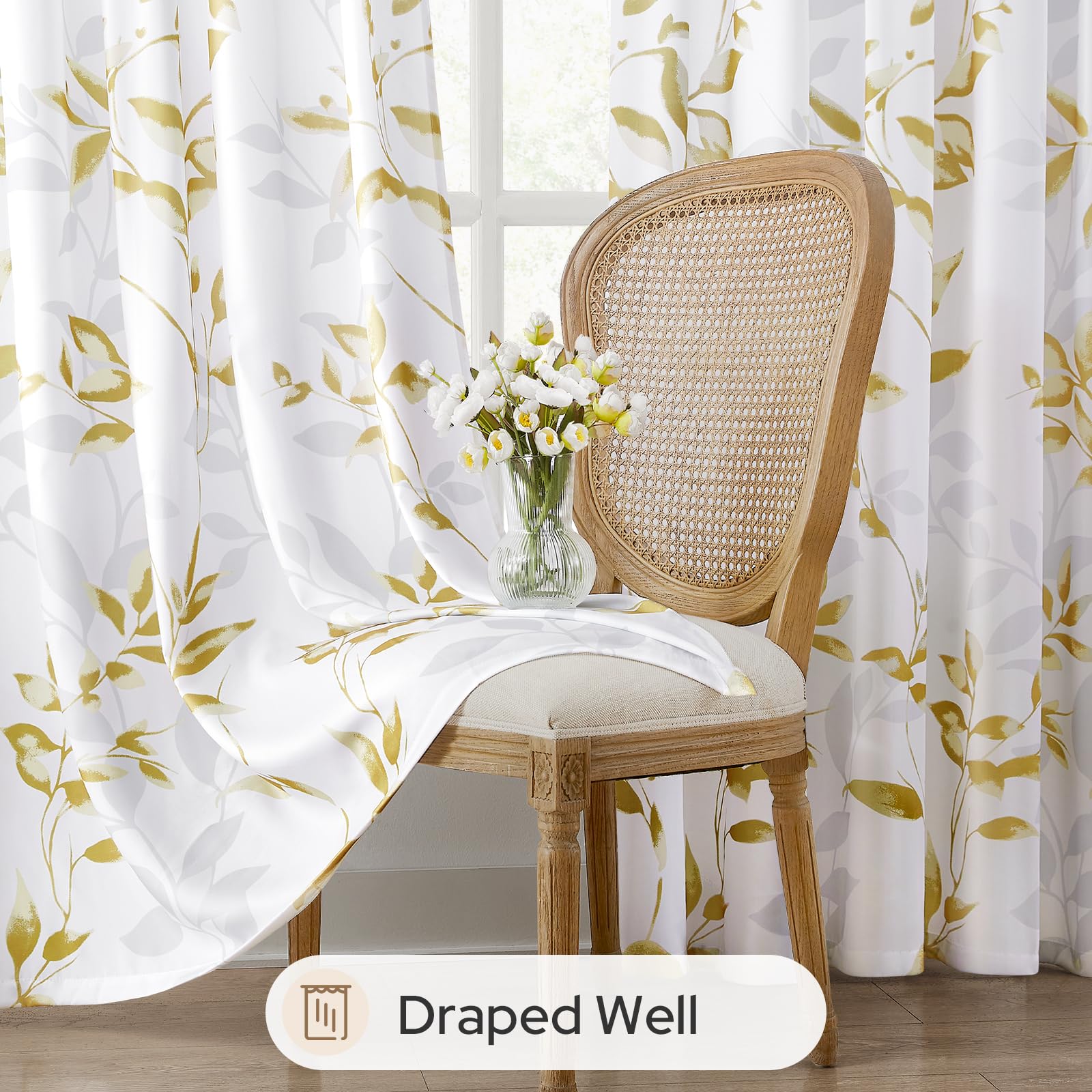 Foto 4 | Cortinas Transparentes Homeideas 130 X 160 Cm  2 Paneles - Venta Internacional