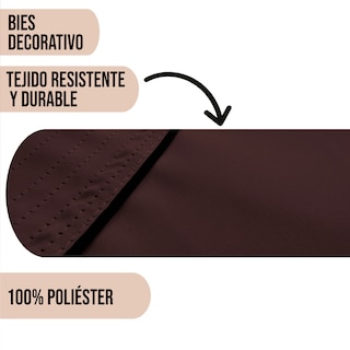 Foto 4 | Cortinas Black Out Lisas Color Chocolate Con Argollas