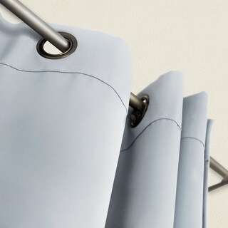 Foto 3 | Cortina Gris Blackout Gruesa Ventana 274 X 213 Cm Dos Paneles