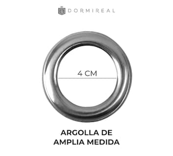 Foto 6 | Cortina Energy Saver Gold Satín Argollas Set 276x235 Dormireal