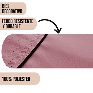 Foto 4 | Cortinas Black Out Aquila C8080 color Rosa Palo Lisas con Argollas
