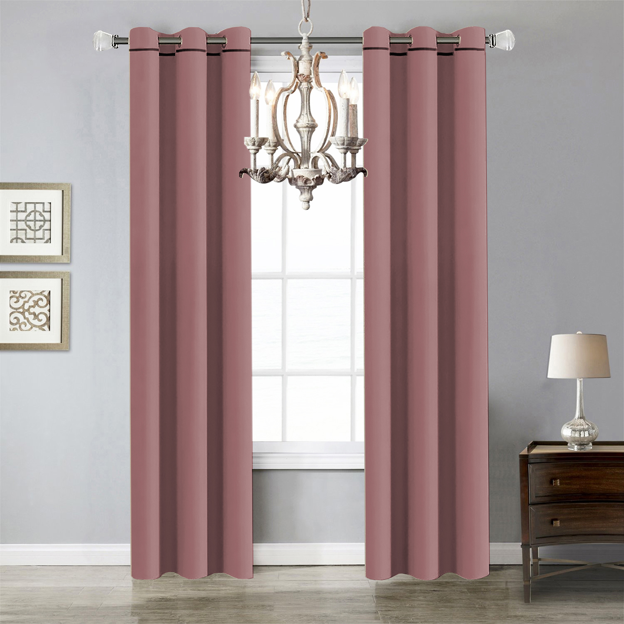 Foto 7 pulgar | Cortinas Black Out Aquila C8080 color Rosa Palo Lisas con Argollas