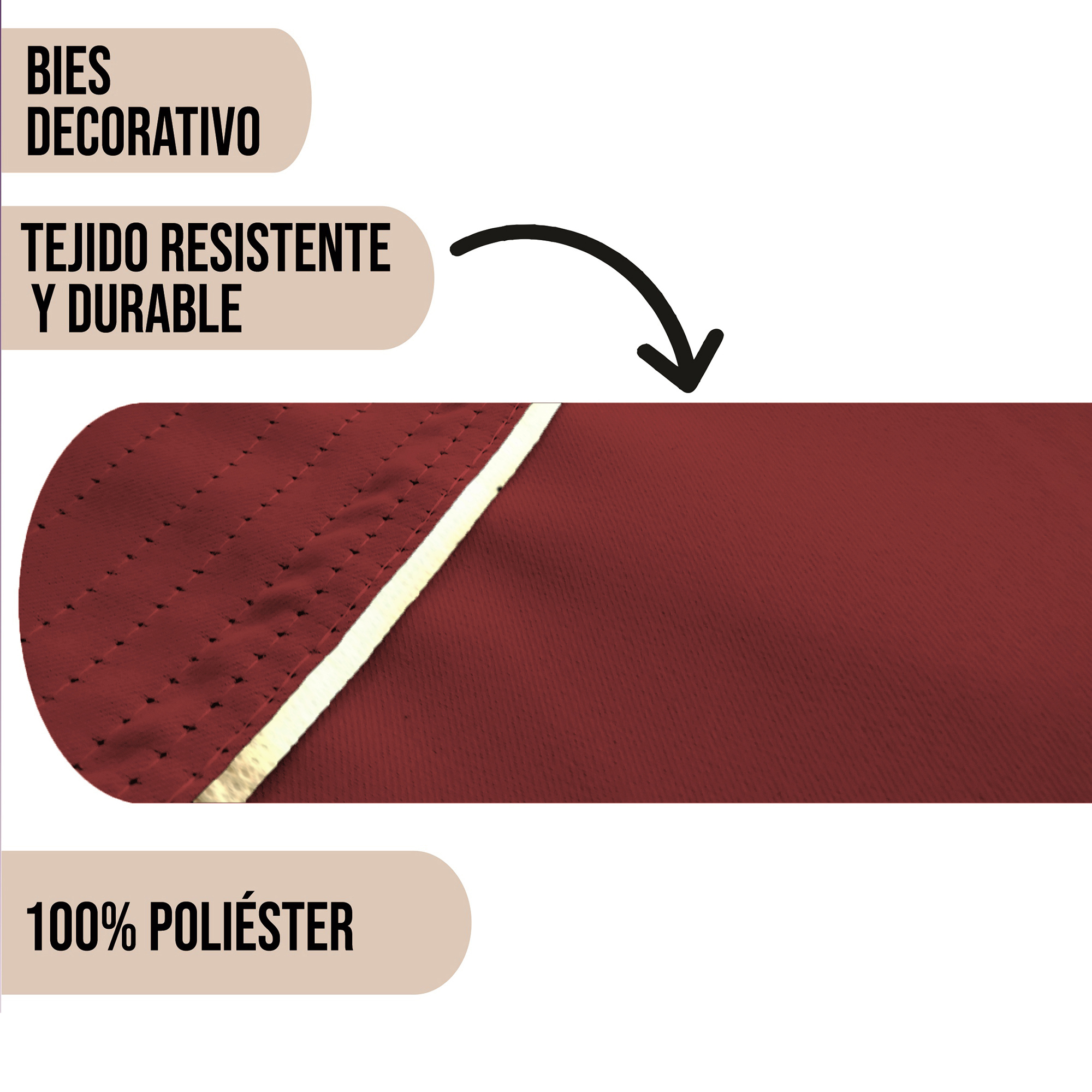 Foto 5 pulgar | Cortinas Black Out Lisa color Tinto Aquila Con Argollas