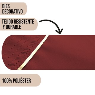 Foto 4 | Cortinas Black Out Lisa color Tinto Aquila Con Argollas
