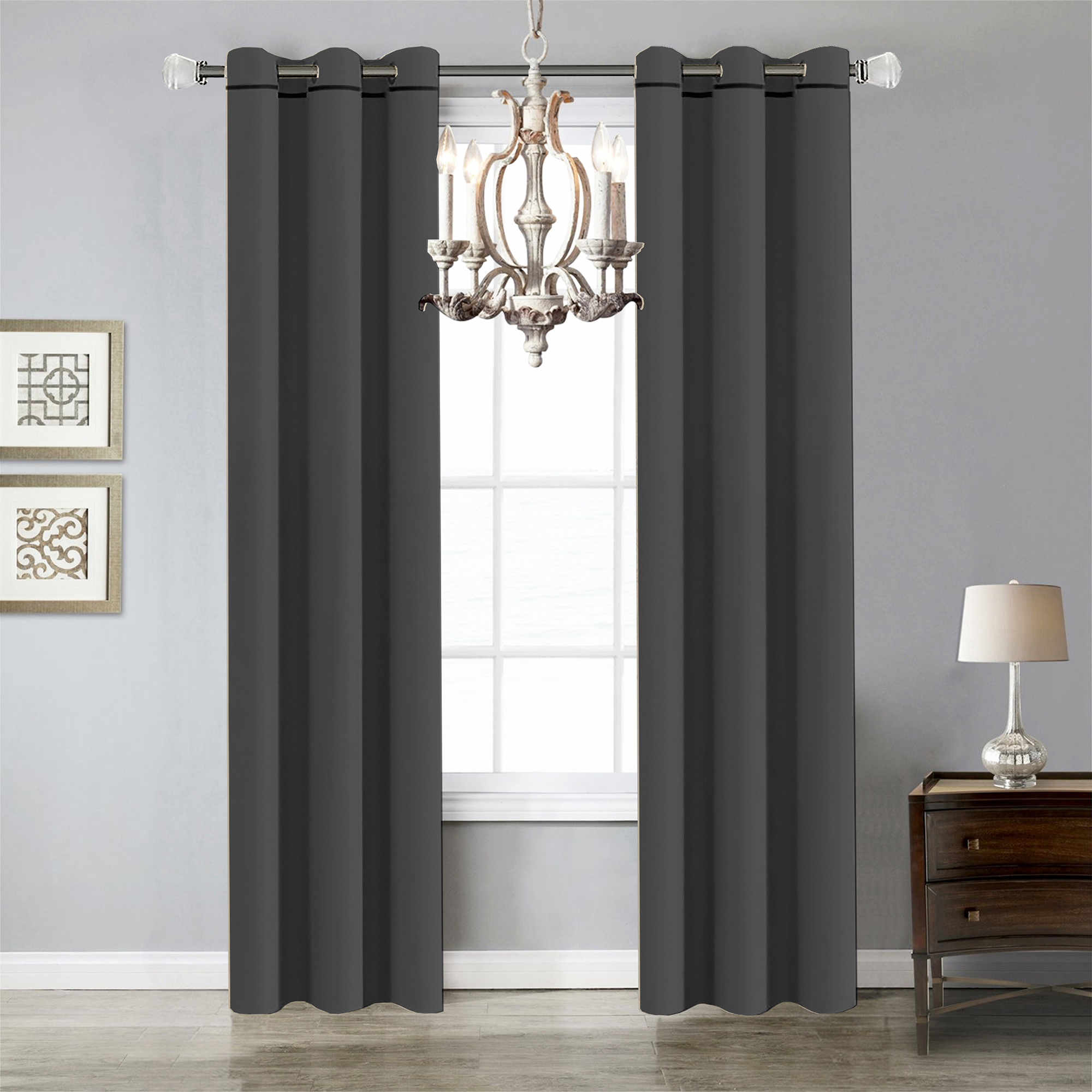 Foto 7 pulgar | Cortinas Black Out Aquila con Argollas 2.20 x 2.75 color Gris