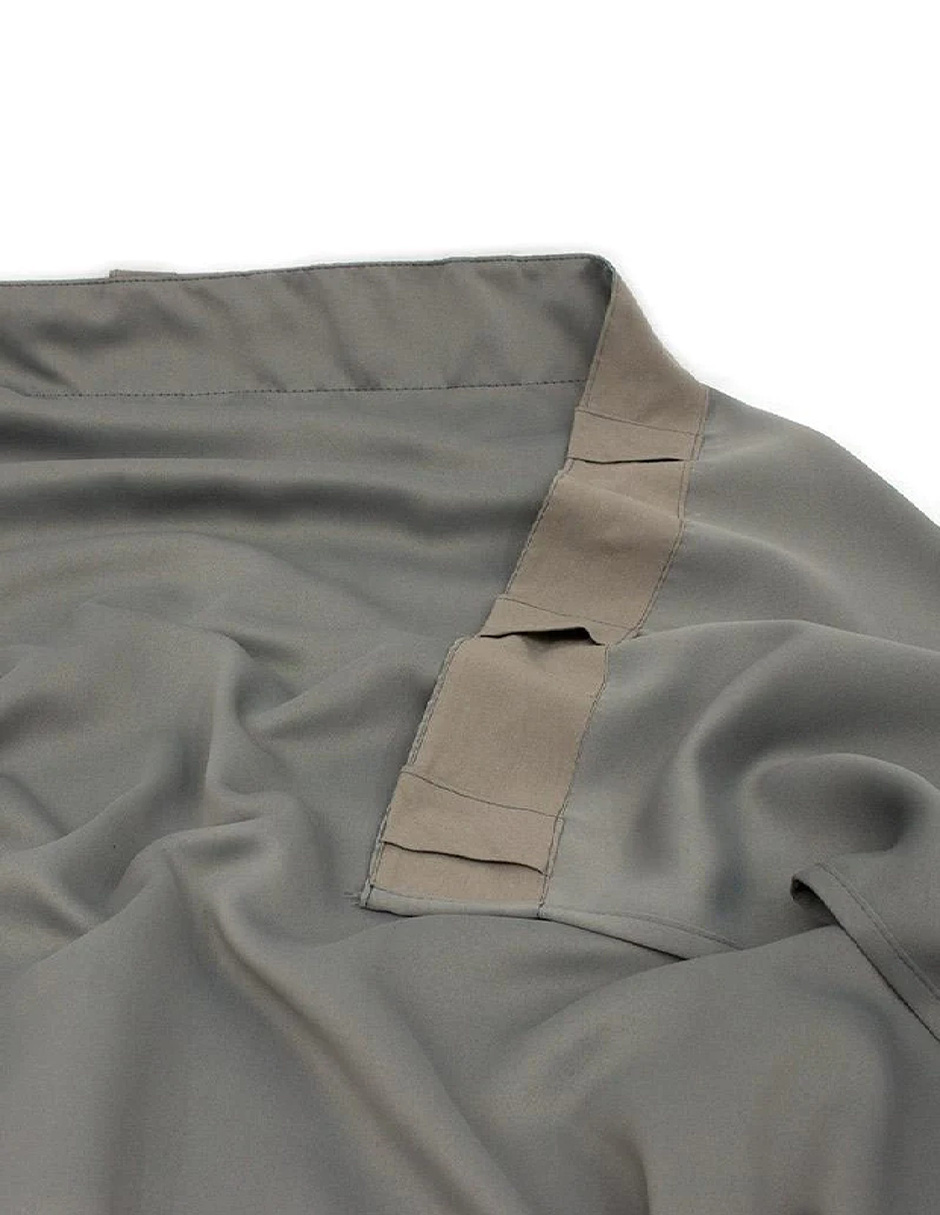 Foto 3 pulgar | Cortinas Vianney Blackout Larga Catania color Gris