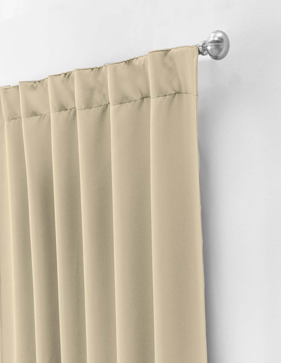 Foto 3 pulgar | Cortinas Vianney Catania color Beige 2 Piezas