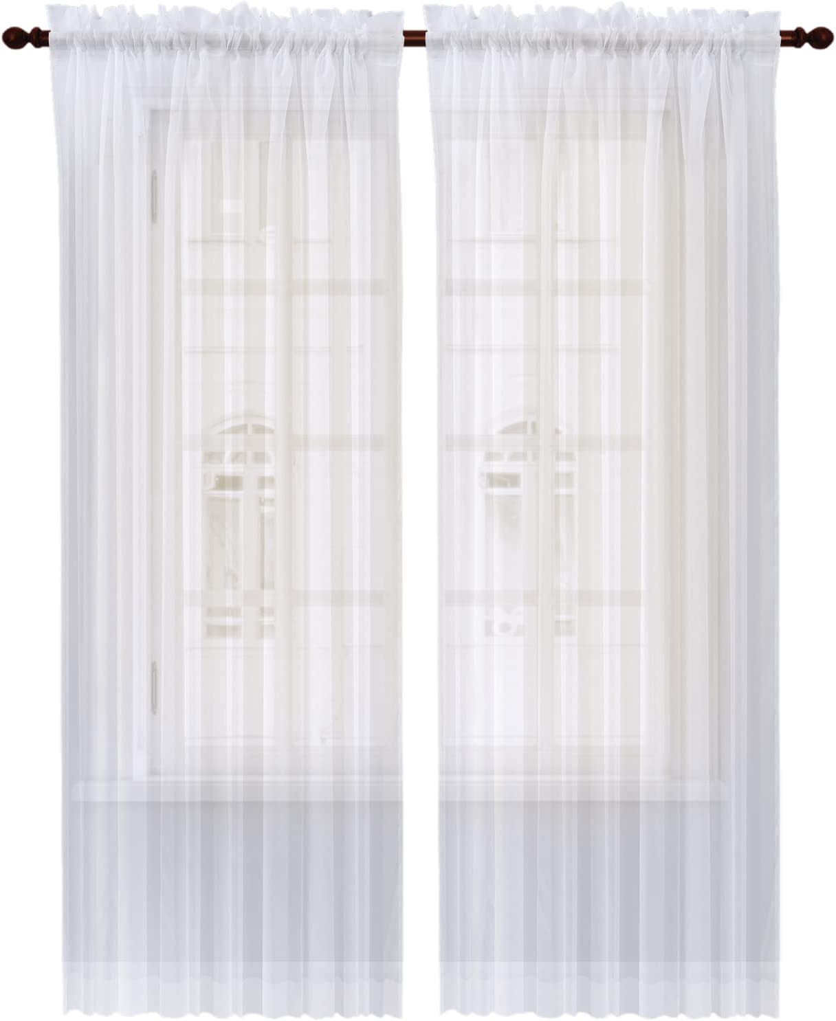 Foto 2 pulgar | Cortinas Traslucidas 2 Paneles B.kind & Beyond 2.14x1.40 cm color Blanco