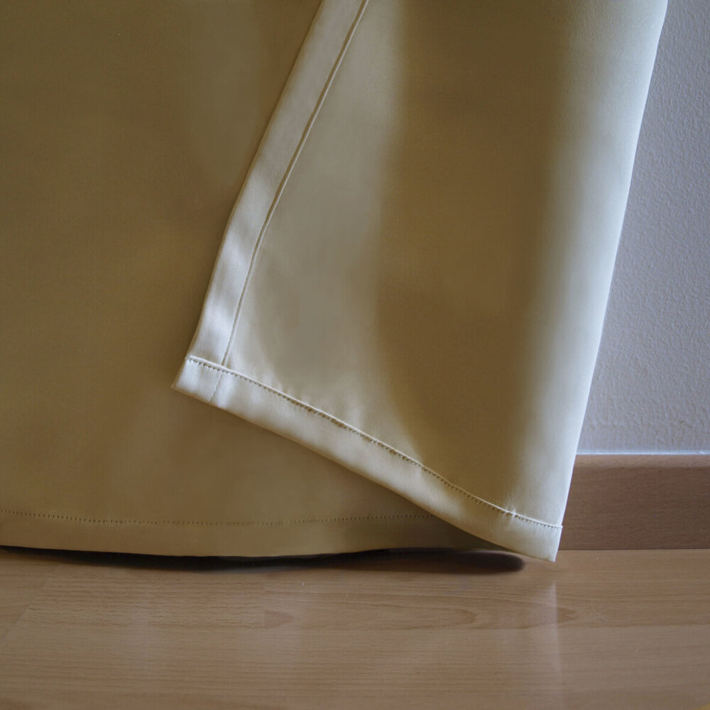 Foto 5 pulgar | Par de Cortinas Rebeca Blackout color Beige Premium