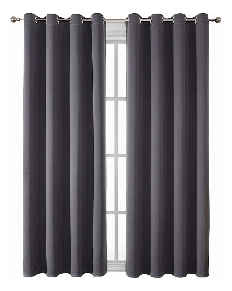Foto 5 pulgar | Cortinas Blackout Funbu 132 x 160 cm Gris
