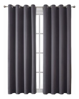 Foto 4 | Cortinas Blackout Funbu 132 x 160 cm Gris