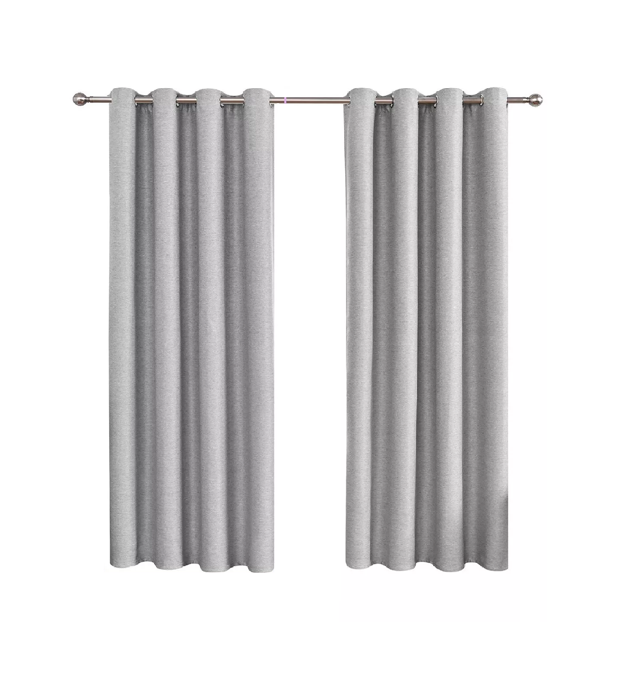 Cortinas Blackout para Ventana 214 x 160 cm 2 piezas Gris