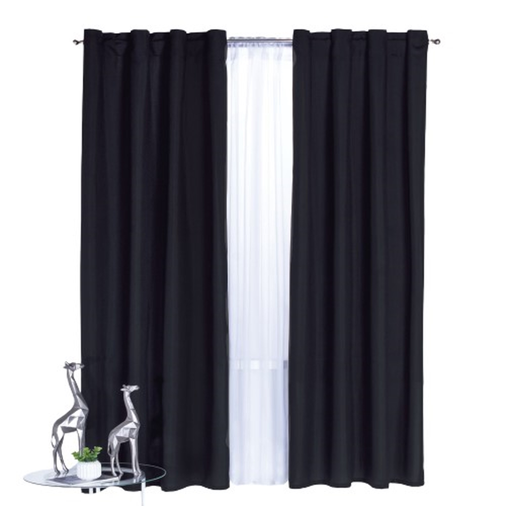 Cortina Decorativa Concord CDEU356 Negro