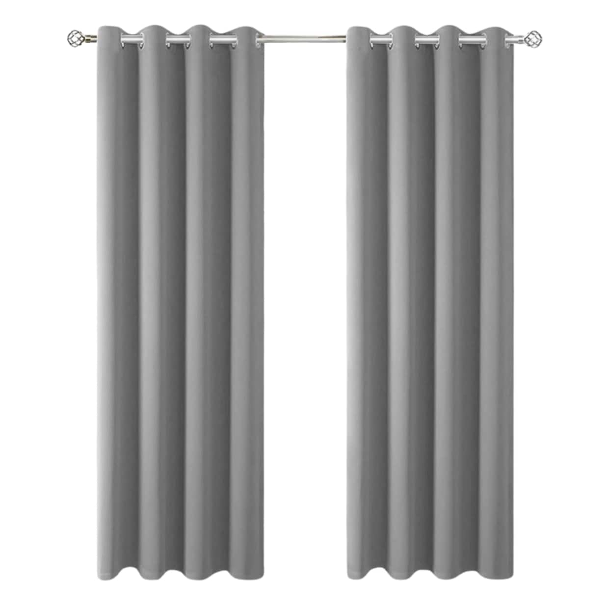 Cortinas B.Kind & Beyond Blackout Gris 2 Paneles $999