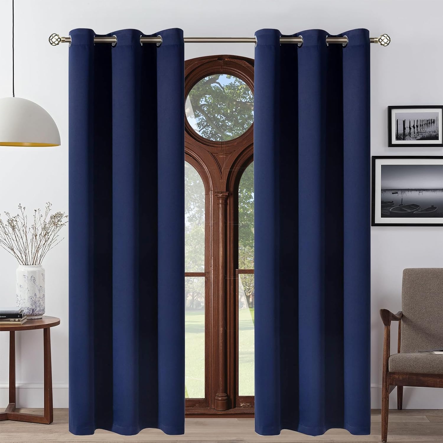 Foto 2 | Cortinas B.Kind & Beyond Blackout Azul Marino 2 Paneles