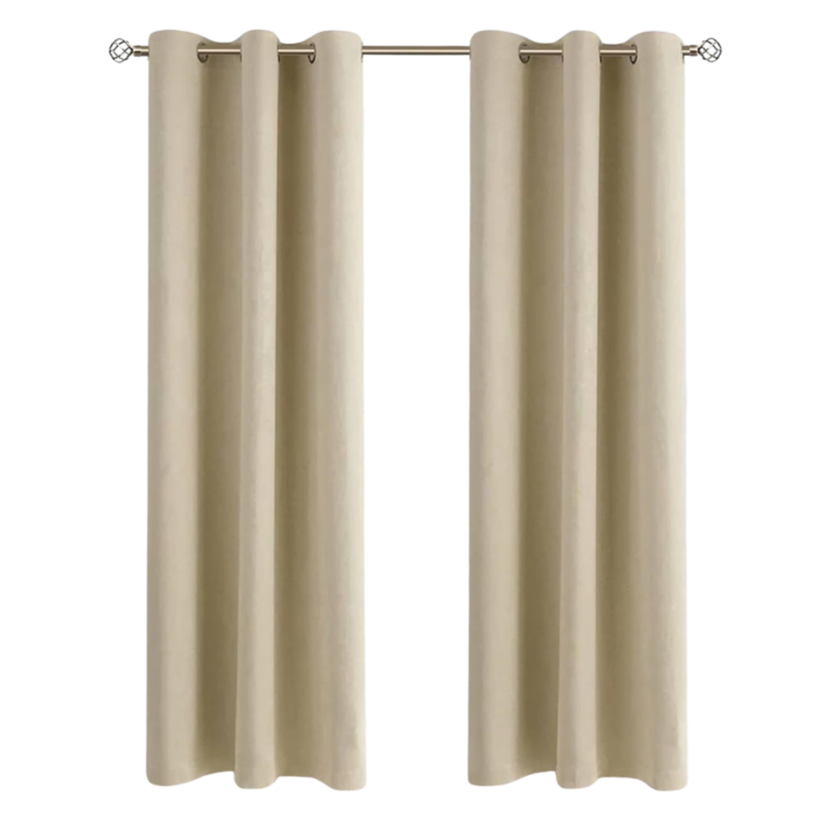 Cortinas Blackout 2 Paneles B.Kind & Beyond Beige Oscuro