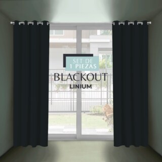 Foto 6 | Cortina Linium Blackout Gris Oxford Triple Protección Aislante