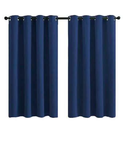 Cortinas Wünd Azul Oscuro 2 Paneles 215 X 135 cm $836