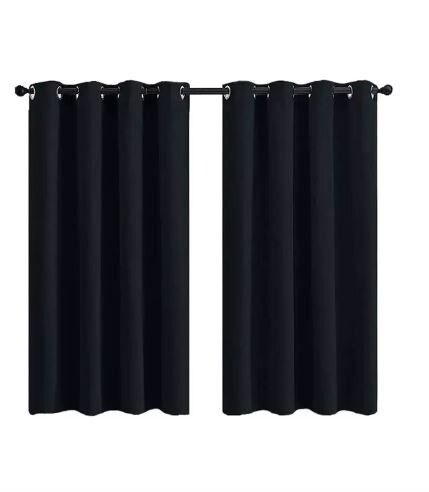 Cortinas Wünd Negras 2 Paneles $836