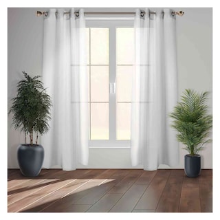 Foto 2 | Cortinas Traslucidas Lino Texturizado Rack & Pack 270x215cm 2 Piezas Ivory
