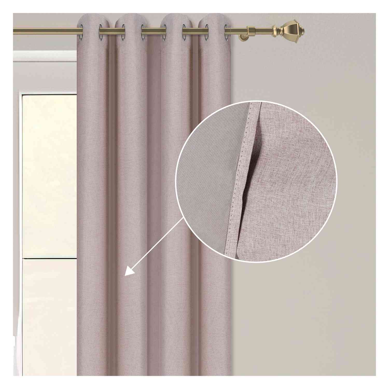 Foto 5 pulgar | Cortinas Blackout Largas Rack & Pack 275 x 216 cm 2 Piezas Rosa